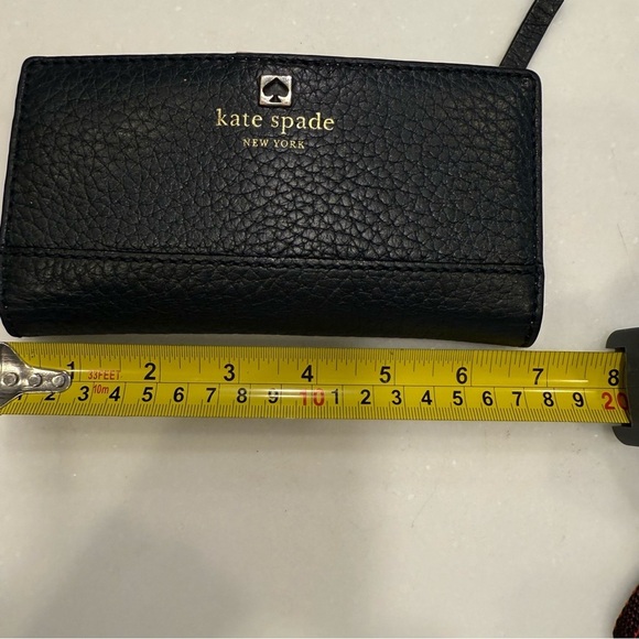 Kate Spade Women’s Bi-fold Long Wallet Black Pebble Leather Excellent! - Picture 13 of 15
